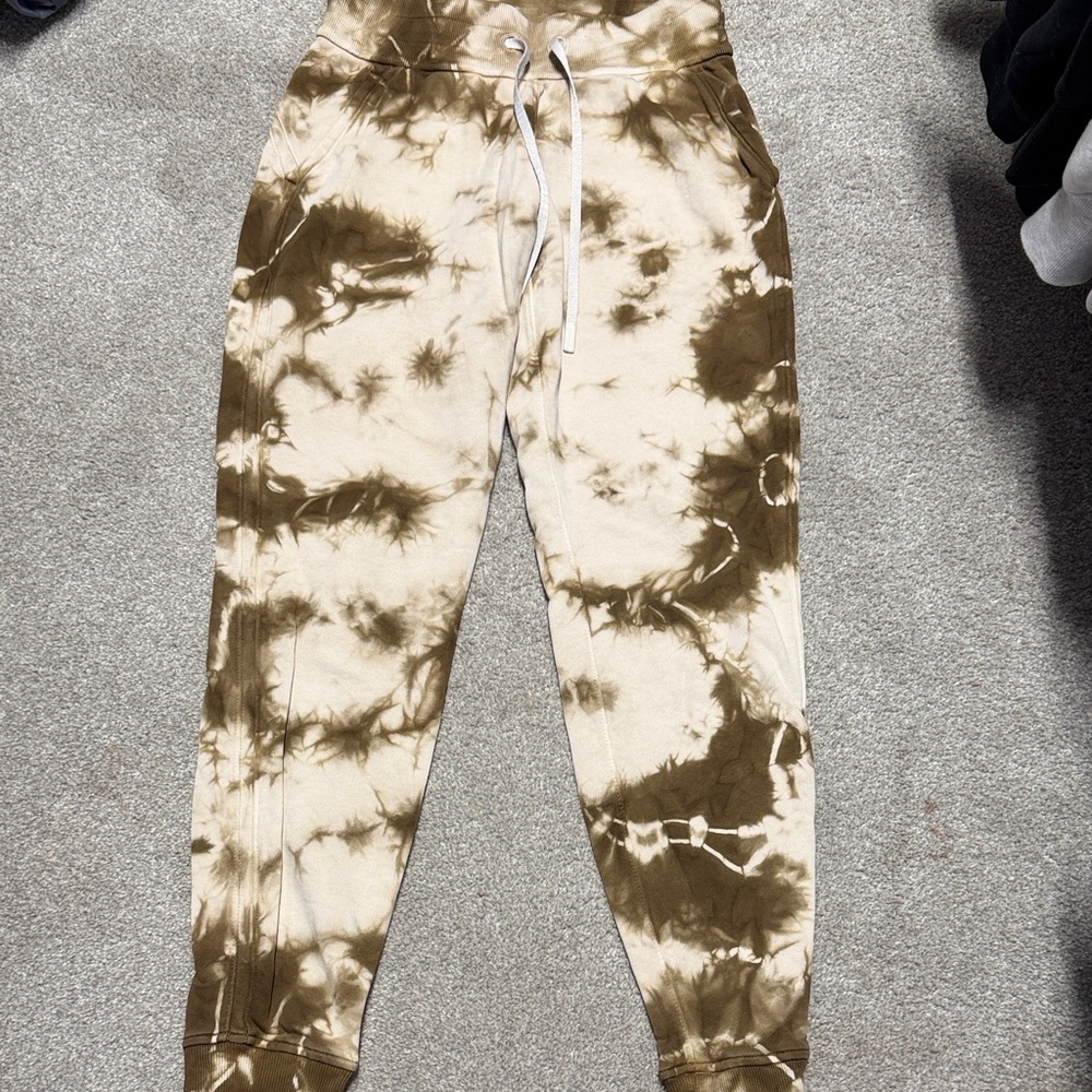 lululemon athletica Brown Tie-Dye Sweatpants/Joggers